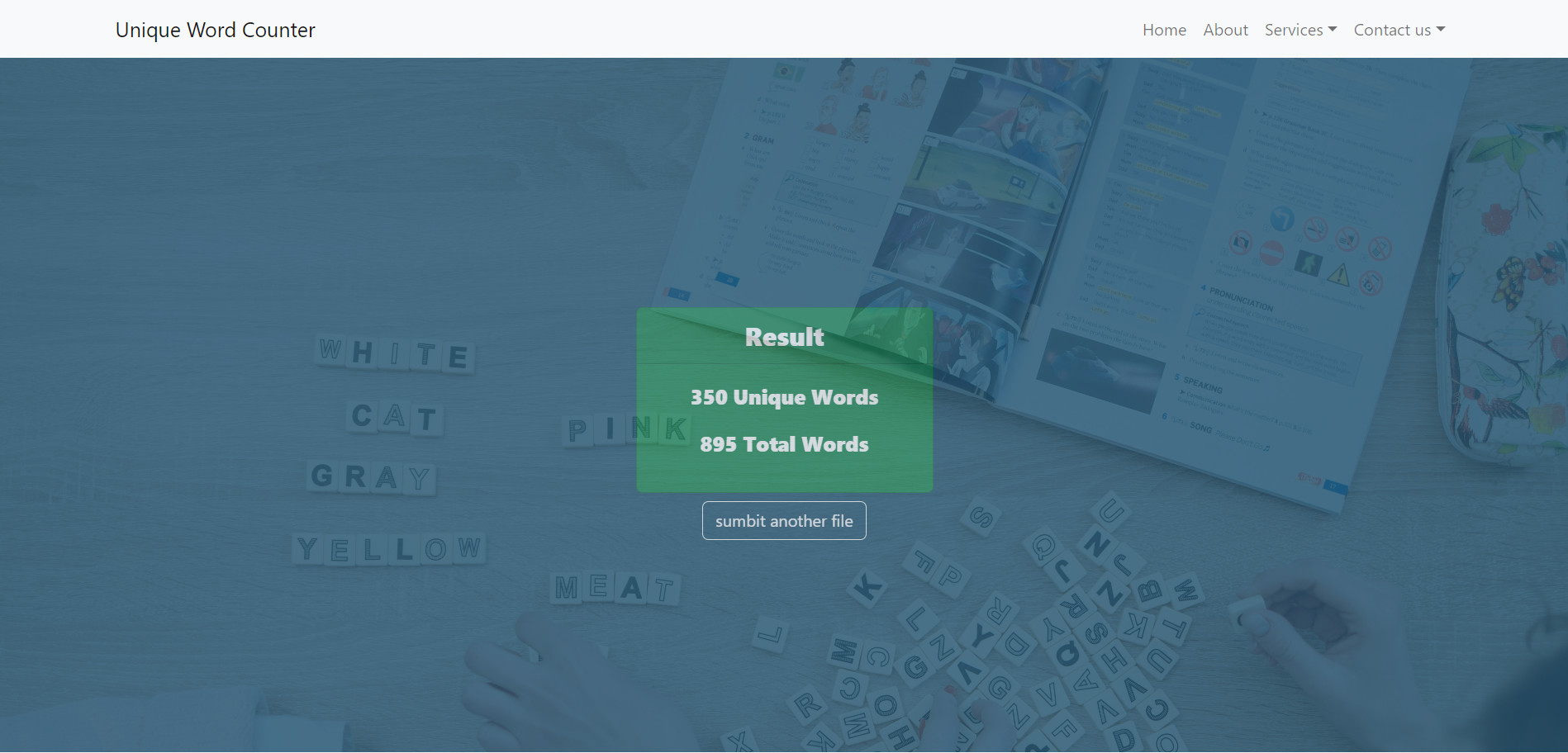 An image which shows the Output file